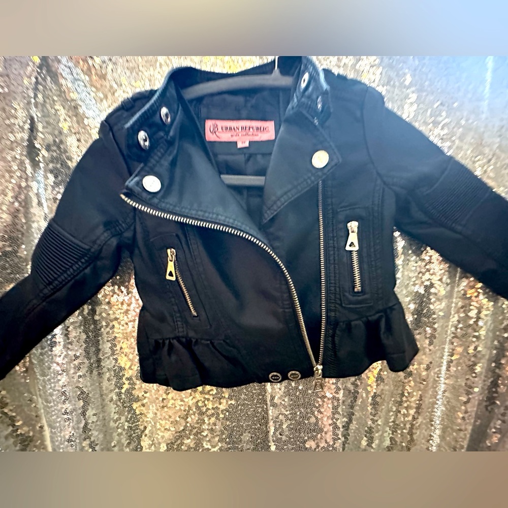 Girls 3T fake leather jacket